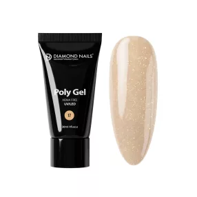 Diamond Nails Csillámos PolyGel 17 - Desert Glow - 30ml - barackos - Hema mentes