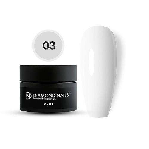 Diamond Nails Polygel 03 – Milky White - 50g - HEMA- és TPO-mentes
