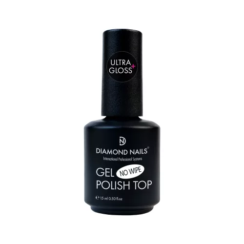 Gél Lakk - Fixálásmentes fedő géllakk - Ultra Gloss Plus 15ml - Hema mentes