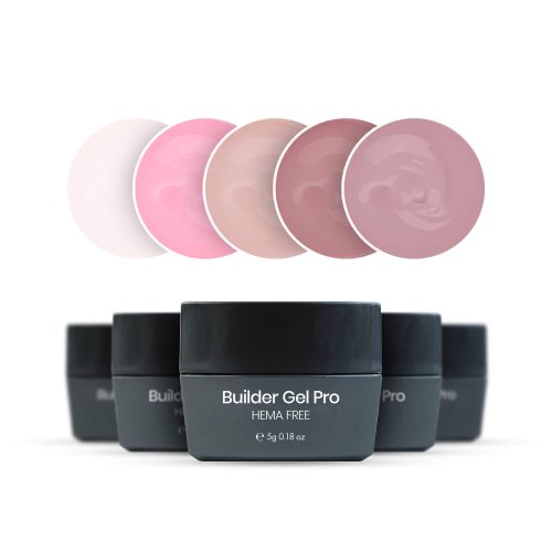 Műköröm Építő zselék – Builder Gel Pro 5×5g Szett – Diamond Nails