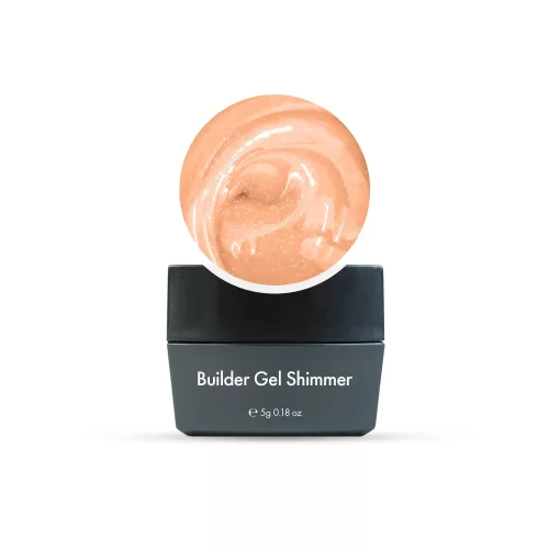 Builder Gel Shimmer Blush Cream 5g csillámos barack építő zselé - Diamond Nails
