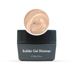 Builder Gel Shimmer Natural Beige nude 30g csillámos építő zselé - Diamond Nails