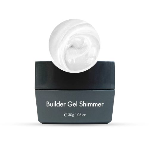 Builder Gel Shimmer Milkshake 30g csillámos milky white építő zselé - Diamond Nails