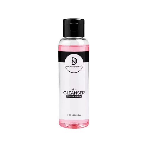 Diamond Nails 2in1 Gél Fixáló 115ml - Aloe vera kivonattal - Eper