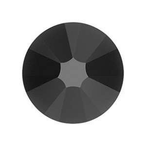 Swarovski fekete kerek kristály  SS5 100db