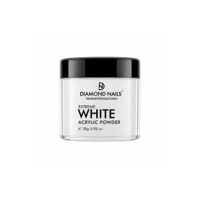 Diamond Nails extra fehér porcelán por 28 g intenzív fehér francia műköröm építéshez
