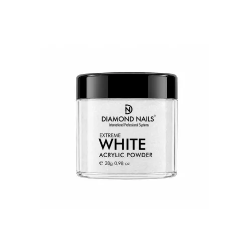 Diamond Nails extra fehér porcelán por 28 g intenzív fehér francia műköröm építéshez