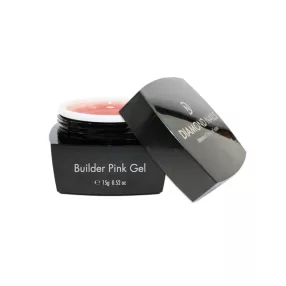 Diamond Nails Builder Pink építő zselé 15g – áttetsző, halvány rózsaszín árnyalatú zselé - HEMA-mentes
