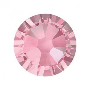 Swarovski   SS10  méretű v.rózsaszín kerek kristály 100db