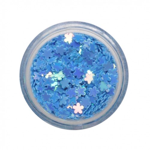 Műanyag kisvirág kék
