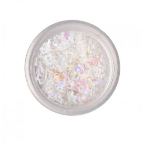 Műanyag virág fehér