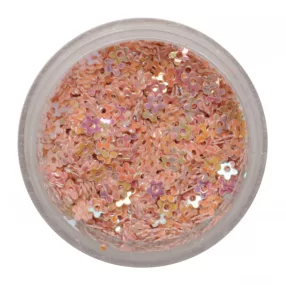 Műanyag kis virág bézs