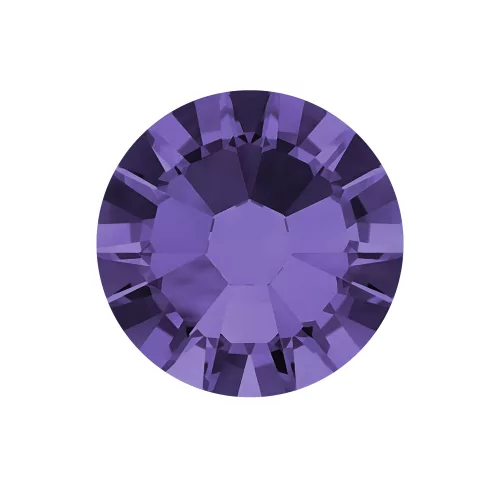 Swarovski   SS10  méretű sötétlila kerek kristály 100db