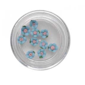 V.kék porcelán kisvirág 