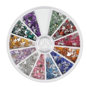 Kőtárcsa+strasszkövek pillangó