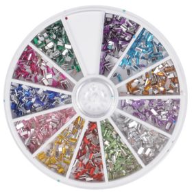 Kőtárcsa+strasszkövek téglalap