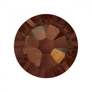 Swarovski   SS10  méretű sötétbarna kerek kristály 100db