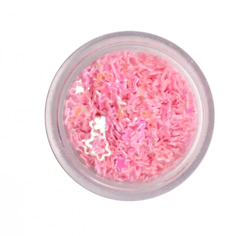 Műanyag virág v.rózsaszín