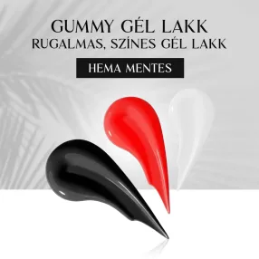 Gummy gél lakk - Rugalmas, Színes Gél Lakk